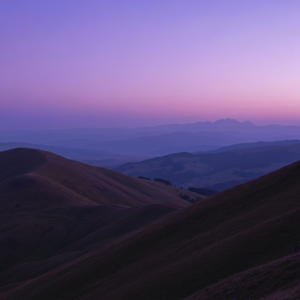 Inspiring landscape at golden hour